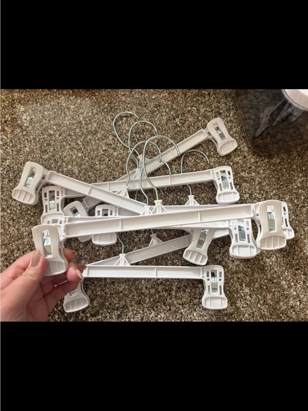 8 Pack White Pant / Skirt Hangers